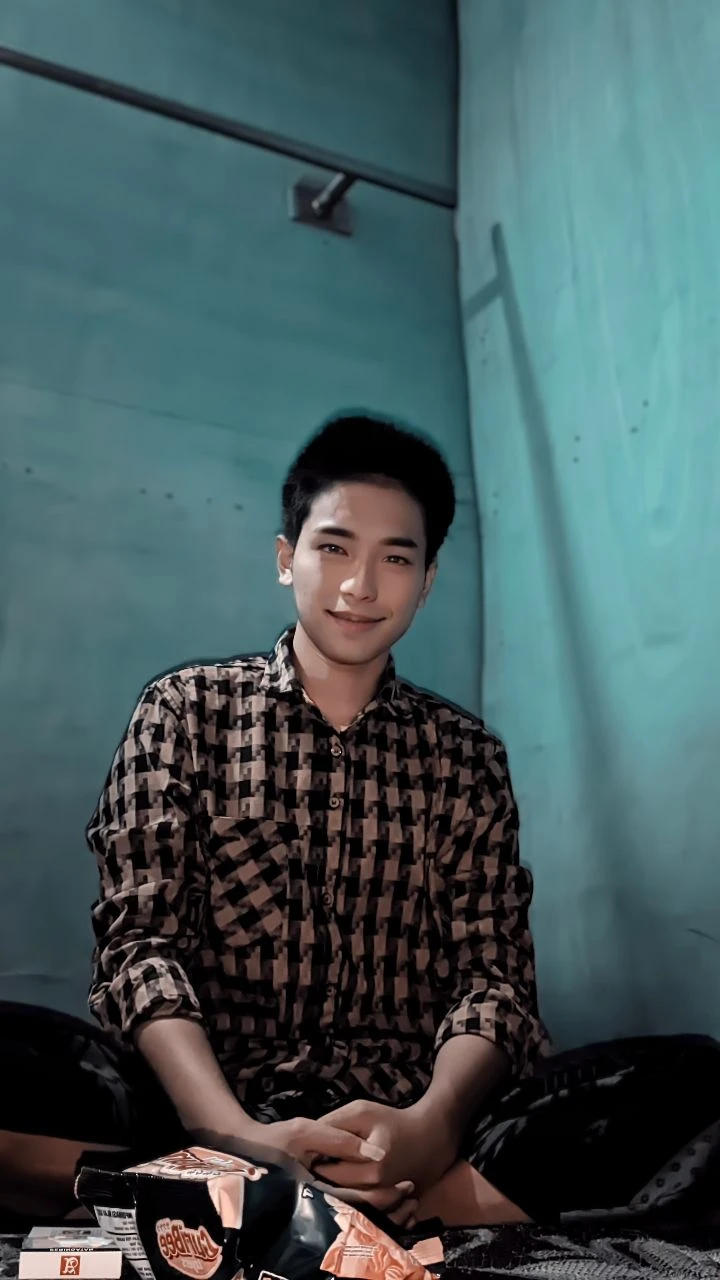 Sweet handsome man smiling
