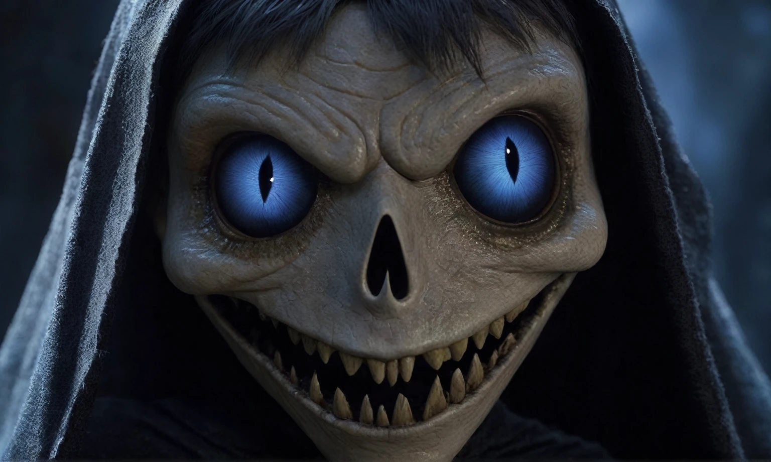(((creature with a spectral and ghostly appearance)). Her skin is pale, almost translucent. His eyes shine with a bluish glow, he wears dark, torn clothes that float around him, as if permeated by an aura of mourning. Its appearance is complemented by details, symbols of mourning and gothic elements, further emphasizing its dark air. is portrayed as a haunted and tormented entity,{creature},face pretty face,extremely detailed,intricate details,eyes extremely detailed, high detailed eyes,16k resolution, realistic humid skin,extremely intricate details,Epic Realistic,face anatomically correct,Ultra HD,HDR, natural skin textures, ],masterpiece,intricate details,faded,eyes extremely detailed, high detailed eyes,16k resolution,RAW,retina, Nikon Z9,hyper realism,realistic skin texture, hyper detailed,extremely Realism,Ultra Detailed,body logically correct,venice mask,pixar movie still, pixar movie screenshot, frame from pixar movie, animated movie still, still from the pixar movie, still from a pixar movie, disney pixar movie still, pixar movie scene, still from pixar movie, still from a 2001 pixar movie, pixar render, animated film still

