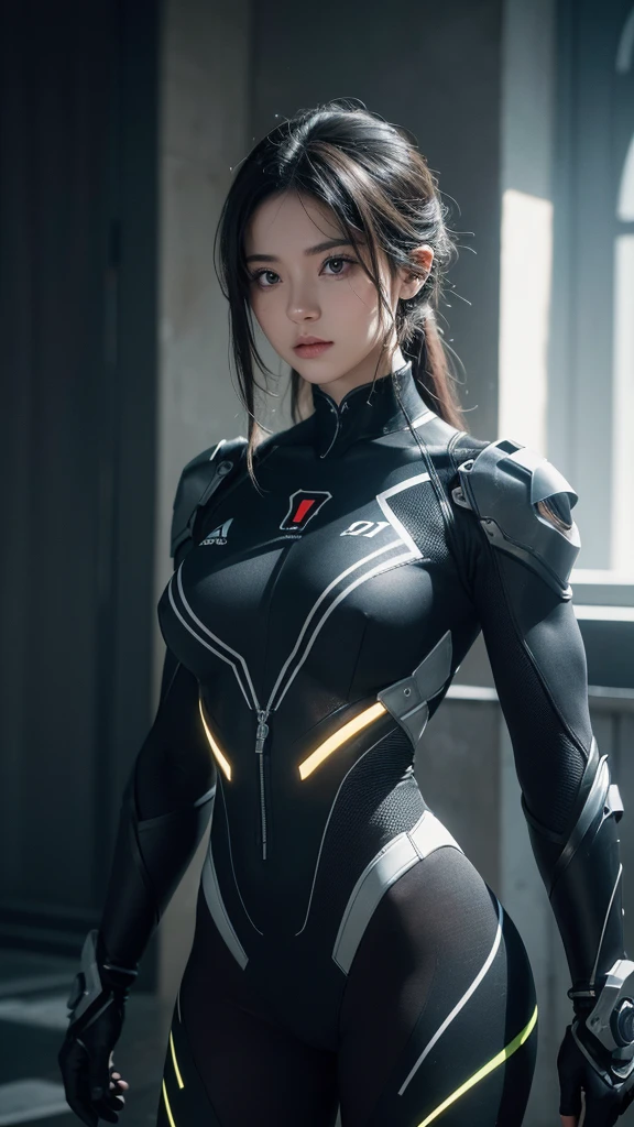 (1 garota:1.5),2 female 2b, Cinematic, hiper-detalhado, e incrivelmente detalhado, This work of art captures the essence of a muscular, hairless female. Beautiful color grading, improving the overall cinematic feel. Unreal Engine brings your anatomical cybernetic muscle suit to life, parecendo ainda mais hipnotizante. Com o uso da profundidade de campo (dof), every detail is focused and accentuated, drawing attention to his eyes and the intricate design of the anatomical cybernetic muscle suit . Image resolution is at its peak, utilizing super-resolution technology to ensure every pixel is perfect. Cinematic lighting enhances its aura, while anti-aliasing techniques like FXAA and TXAA keep edges smooth and clean. Adding realism to the anatomical cybernetic muscle suit, A tecnologia RTX permite rastreamento de raios. Adicionalmente, SSAO (Screen space ambient occlusion) gives depth and realism to the scene, the girl&#39;s anatomical cybernetic muscle suit became even more convincing. In the post-processing and post-production phases, tone mapping enhances colors, creating a captivating visual experience. The integration of CGI (Imagens geradas por computador) e efeitos visuais (Visual Effect brings out the intricate features of the anatomical cybernetic muscle suit in a seamless way. efeitos sonoros (Efeitos sonoros) complementar a arte visual, immersing the viewer even more in this fantastic world. The level of detail is inspiring, com elementos intrincados meticulosamente trabalhados, a obra de arte hiper maximalista e hiper-realista. Volumetric effects add depth and dimension, and the photorealism is unparalleled. The image is rendered in 8K resolution, garantindo visuais super detalhados. Volumetric lightning adds a touch of magic, highlighting his beauty and the aura of his anatomical cybernetic muscle suit in an otherworldly way. high-range dynamics (HDR) a tecnologia faz as cores se