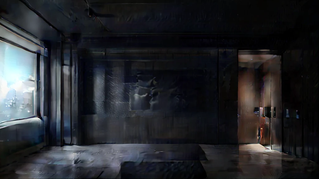 just 1 blue coffee pot and 1 cup of coffee in the foreground, meeting room background with dark blue wall, obra de arte, 8k, high resolution.