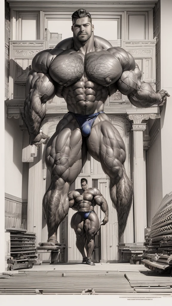 (best quality, high resolution, Artwork:1.2), standing, posing, smiling, Horny, Latin Beauty, (((Huge male bodybuilder:1.15))), huge muscular ass, (wide hips), (Slim waist) , (((Broad shoulders))), ((((huge breasts)))), nervous, (black hair), feather crown carnival, shaved hair, black hair, full body, Glossy skin, tanned skin, hands on the hips, vibrant, wearing nervous carnival attire, sensual manga line art manga panels