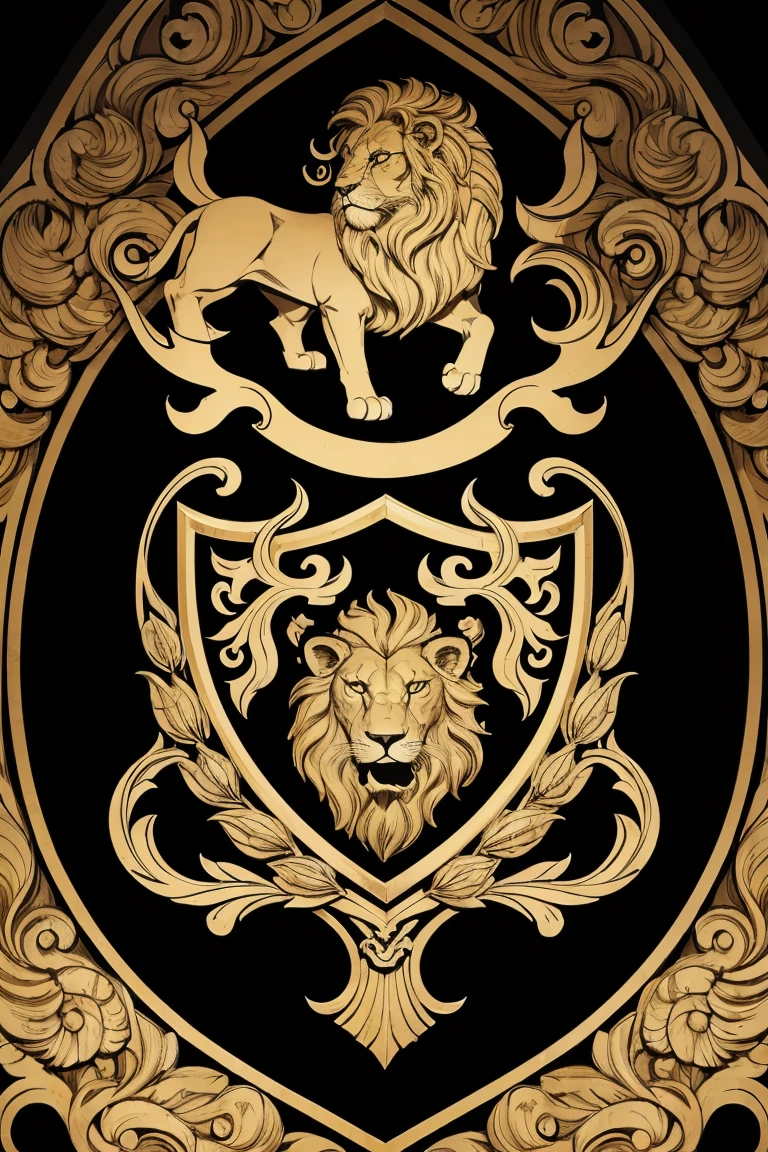 Escudo do Clube:
Description:
Forma: Escudo em formato tradicional.
Elementos:
Stylized lion in the center.
Nome "Amanda Sports" na parte superior.
