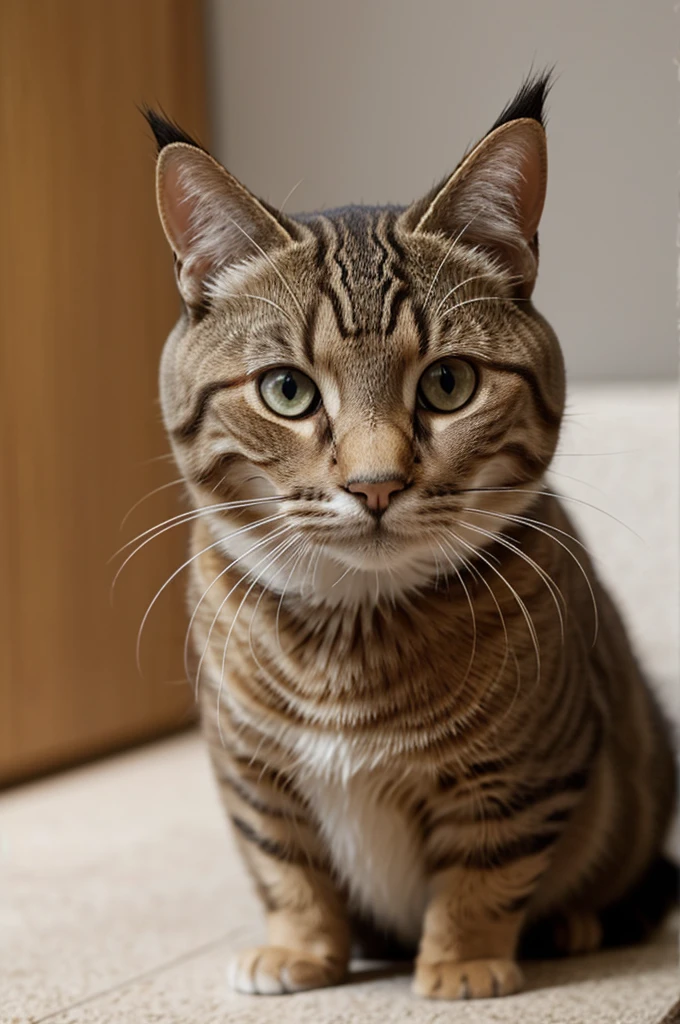 Gato con auricular
