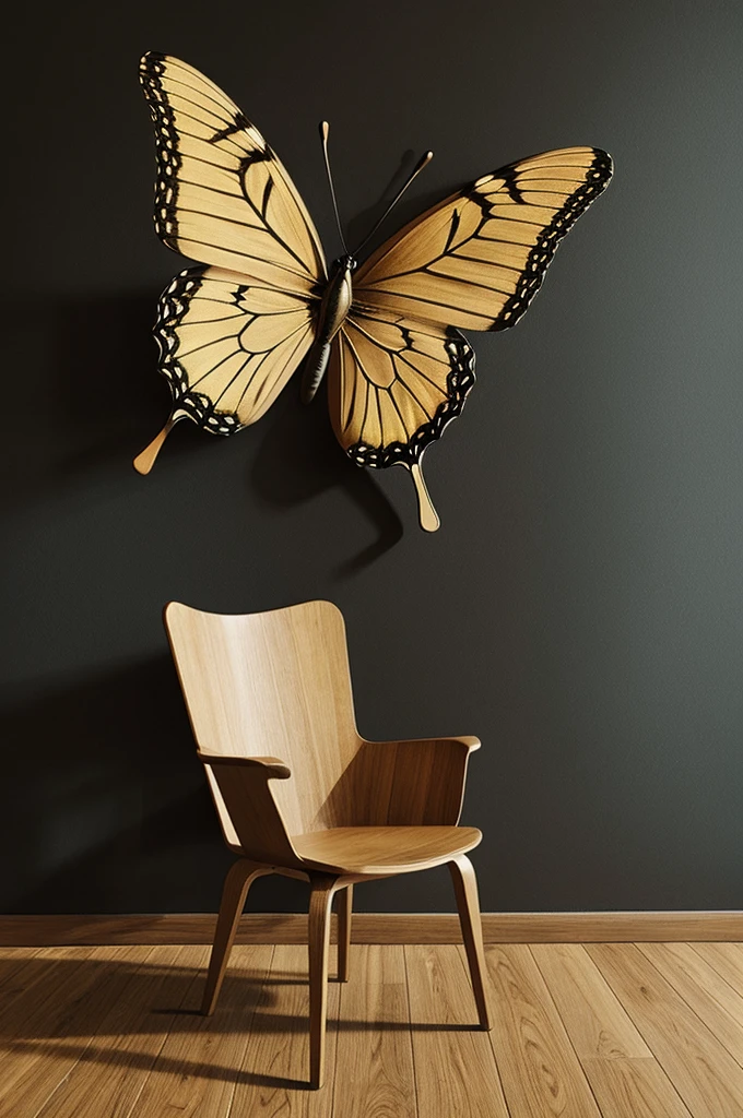 Chair with butterfly conceptualization