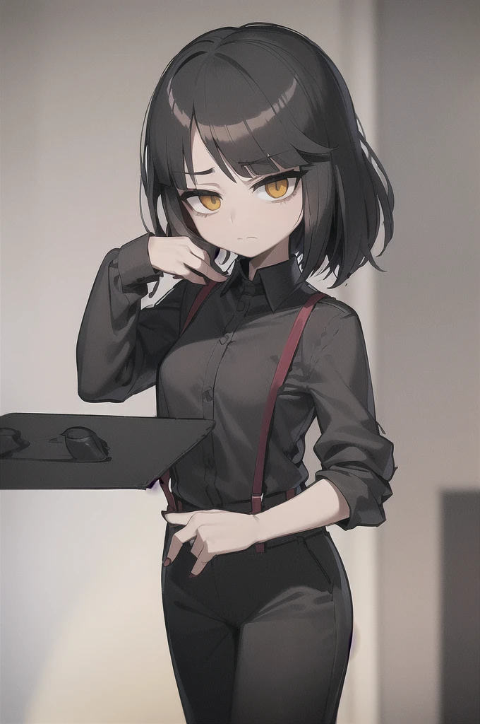cinematic lighting、(key light:Front diagonal 45 degrees, fill light、Backlight、Shadow、blue and orange color palette), accurate human body、knowledgeable person、Correct five-finger、Raw photo、 4K - ultra-vivid、highest quality, masterpiece, ultra high resolution, (reality: 1.4),
(((oil skin,glowing skin、realistic skin texture、fine and beautiful skin、shiny skin、shiny skin)))、
upper body shot, camera angle is low, written boundary depth, Focus on the center, fine eyes, perfect face and eyes、
girl, black short bob, early teens, Black hoodie with pockets, plaid mini skirt, Purple collar, black face mask, earrings,
big breasts, thin, Are standing , Naughty,
zettai ryouiki, absurdists解決策, absurdists, highest quality, (((big breasts、big breasts cleavage)))、dark room、A room without lights、Desaturated room、love hotel bed、indoor、love hotel bedルーム