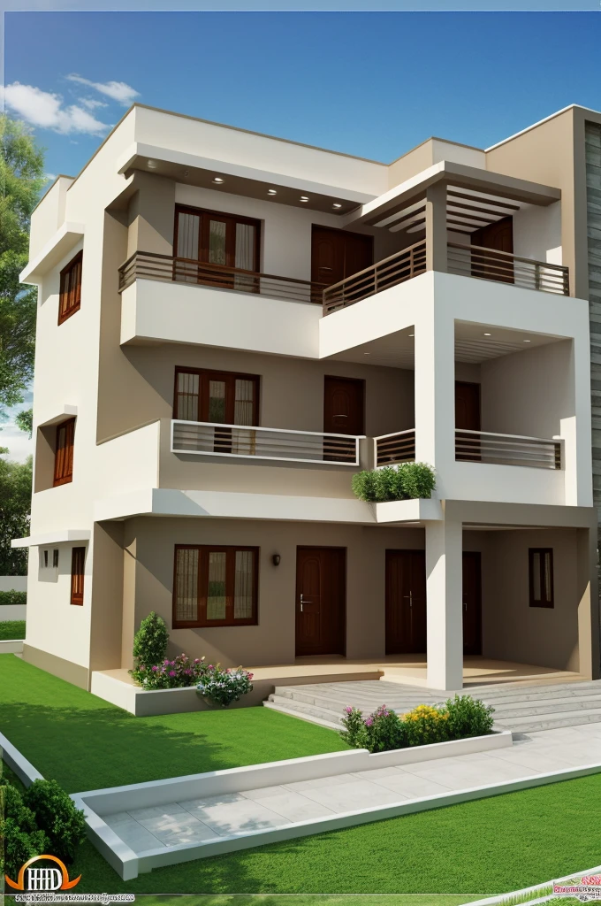 House with design 