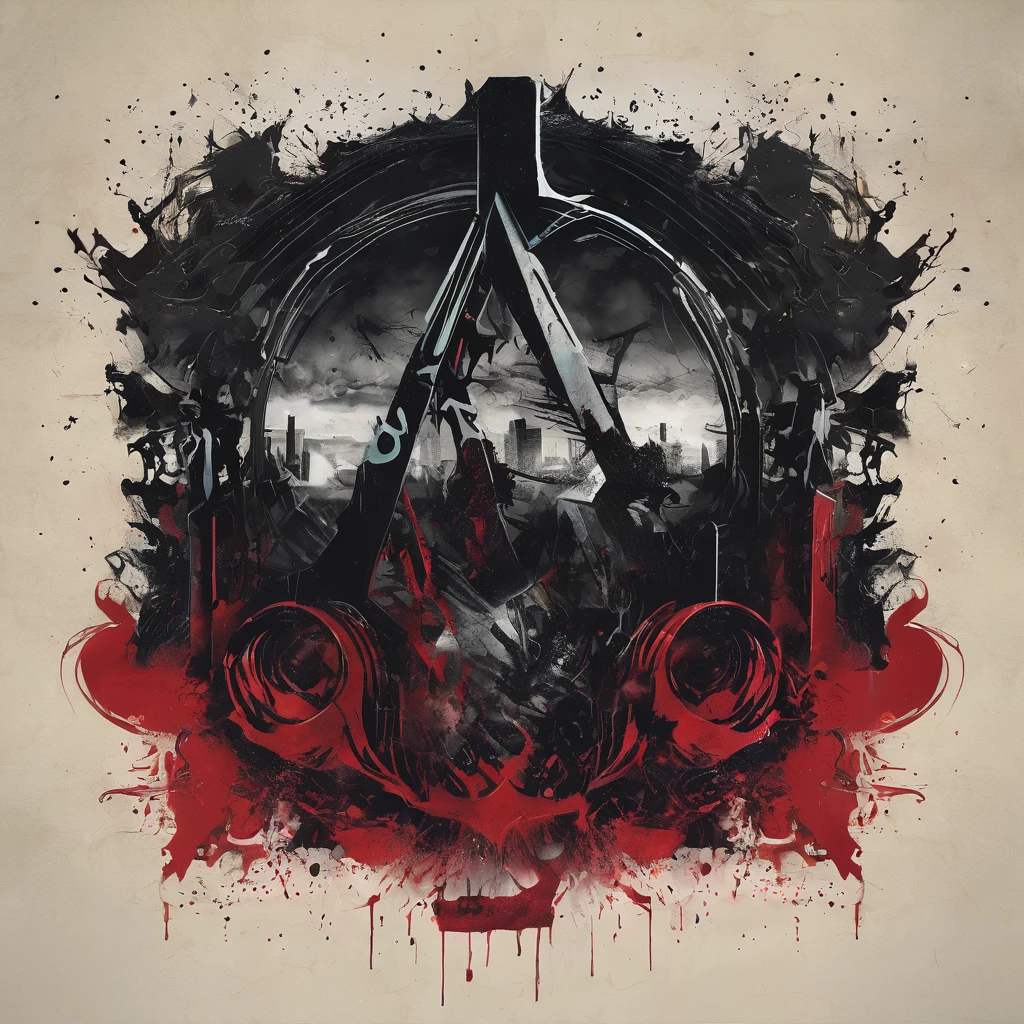 Create an album cover for the metalcore song titled 'Poets of the Desperate' by the band '8K'. The art should represent the theme of 'screaming my choices out' with a powerful, intense visual. Depict a figure in the center, screaming out into a chaotic, dark background with elements of despair and struggle. Use sharp, dramatic lines and dark, gritty colors. Incorporate abstract shapes and intense lighting to enhance the feeling of desperation and expression. Include the band name '8K' and the song name 'Poets Of The Desperate' in bold, distressed fonts.