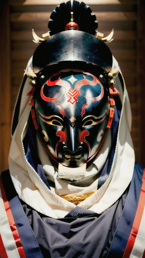 ( noh mask:1.3), 
best quality,masterpiece,highly detailed,ultra-detailed, 1man samurai japanese armor, old man
  