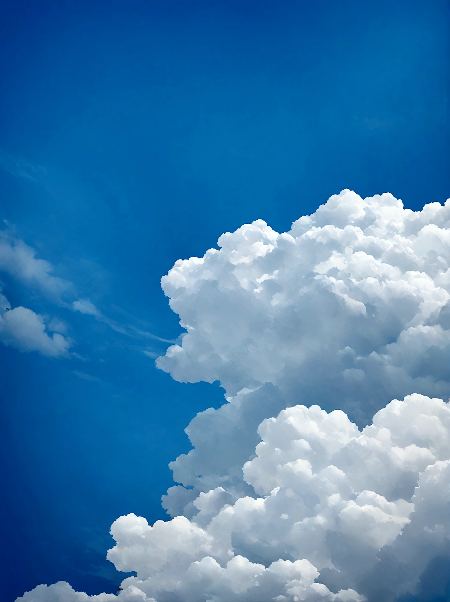 best quality, 8K, A white fox with parts of its body covered in blue flames lies on the moon, cloudscape