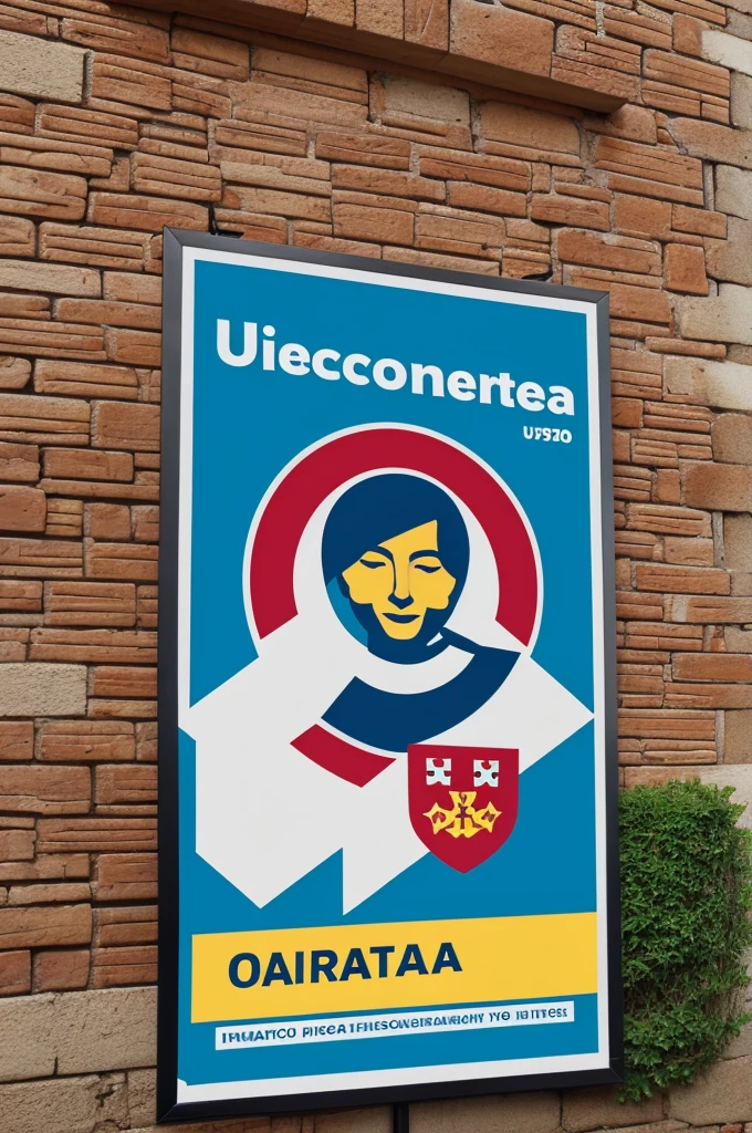 Cartel oara bienvenida a ingresantes de la universidad 