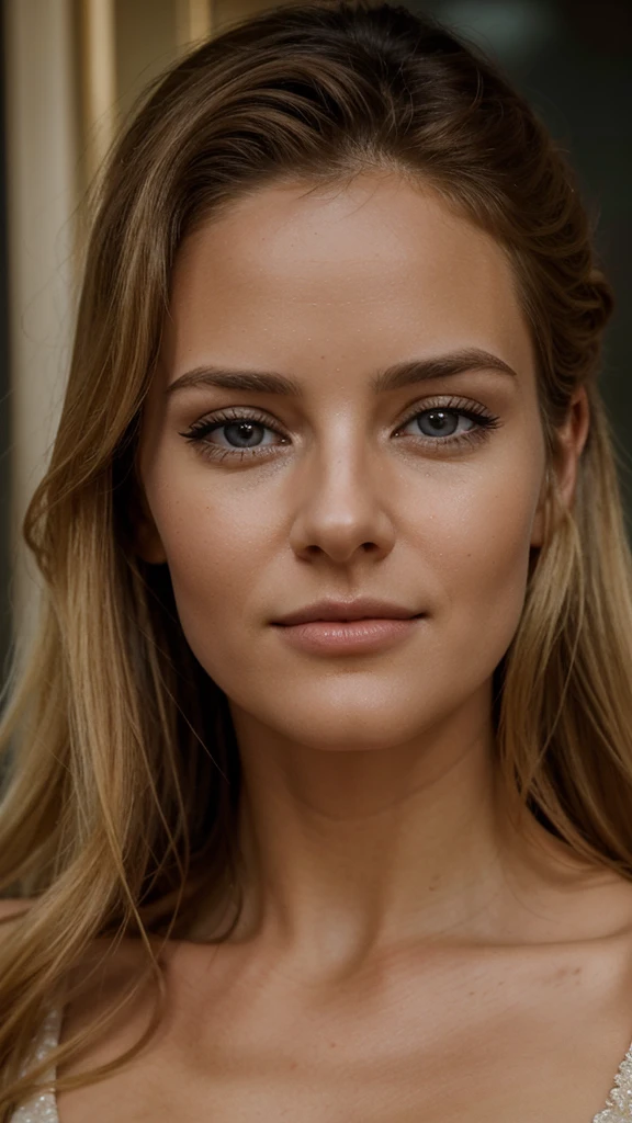 Breathtaking cinematic photo of a 30 year old girl with cheveux blond and yeux marrons, heureux, expression joyeuse, closed mouth, beau lips, Intricate details, faible profondeur de champ, very detailed, high budget, epic Hollywood movie, magnifique, chef-d'artwork, prime, professionnel, very detailed, detailed skin texture, (rougir: 0.5), (chair de poule: 0.5). (the most beau woman in the world) (cheveux bruns) (Short, curly hair, les cheveux sauvages, elegant coupe) visage mince, nez fin, beau, very beau, parfait face, mince body (mince), (cheveux bruns) (yeux marrons ) (peau blanche) beau corps, face ouest, Yeux predators, pink lips, thick thighs. Tout le corps, Beauté occidentale, nez fin, beau, parfait, ((Best quality)), ((ultra resolution)), ((photorealistic: 1.4)), (Intricate details), parfait face, se maquiller: 1.5 , visage clair, Facial details. vue de face ((uniforme, costume tactique, disguise of'agent, ESPIONNER))