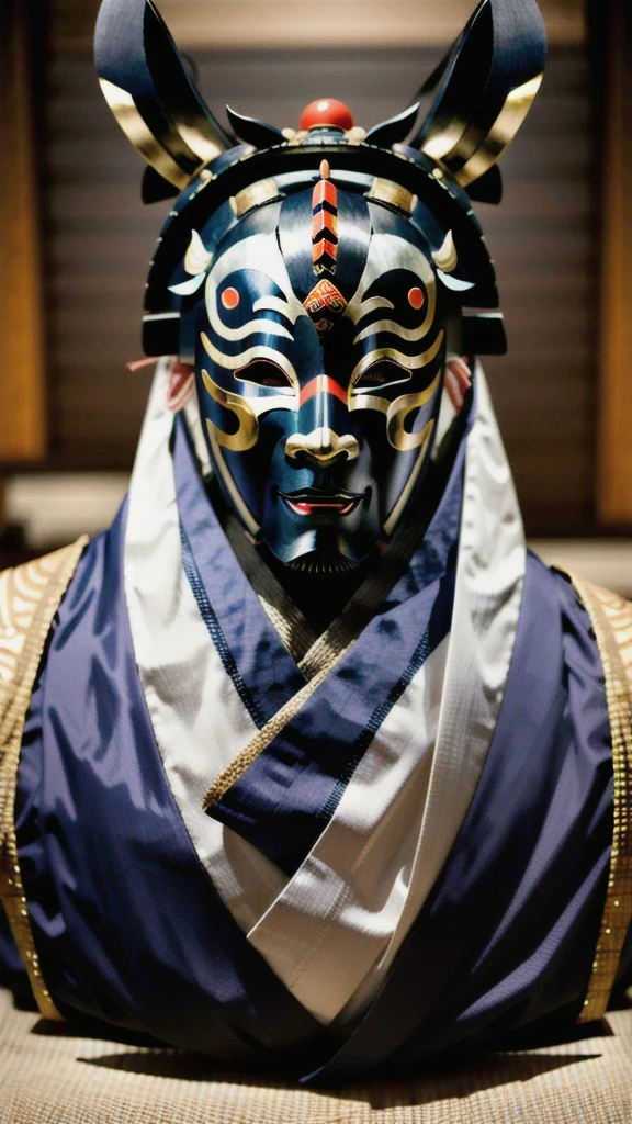 ( noh mask:1.3), 
best quality,masterpiece,highly detailed,ultra-detailed, 1man samurai japanese armor, old man
  