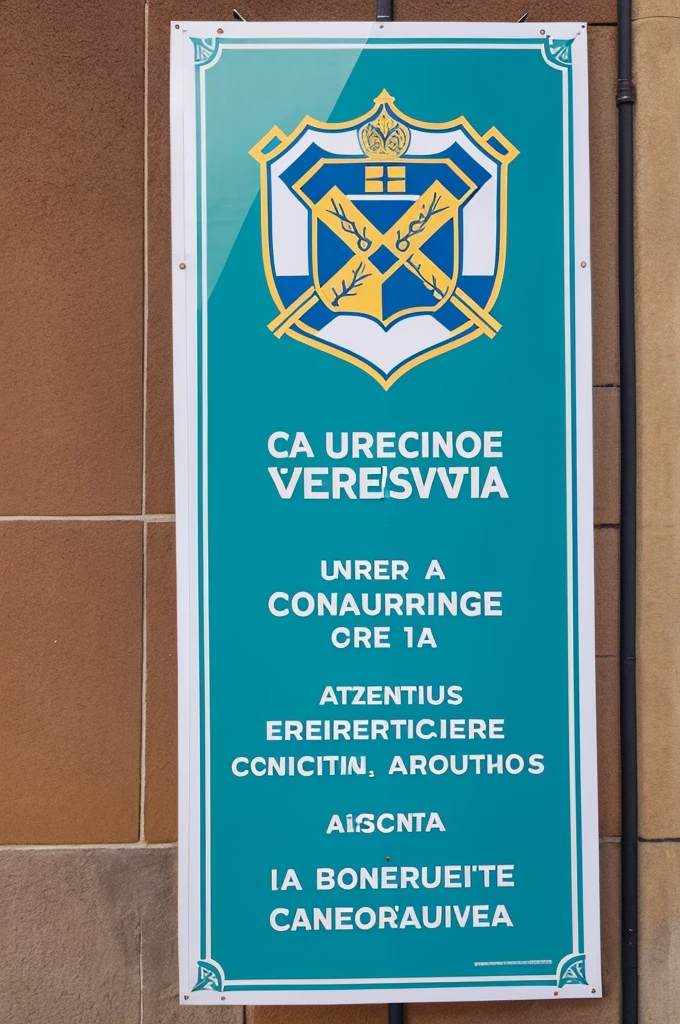 Cartel oara bienvenida a ingresantes de la universidad