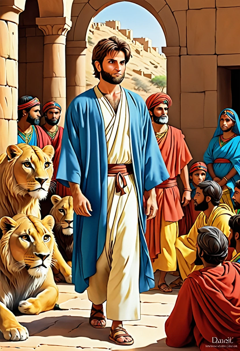 biblical story of daniel to color
