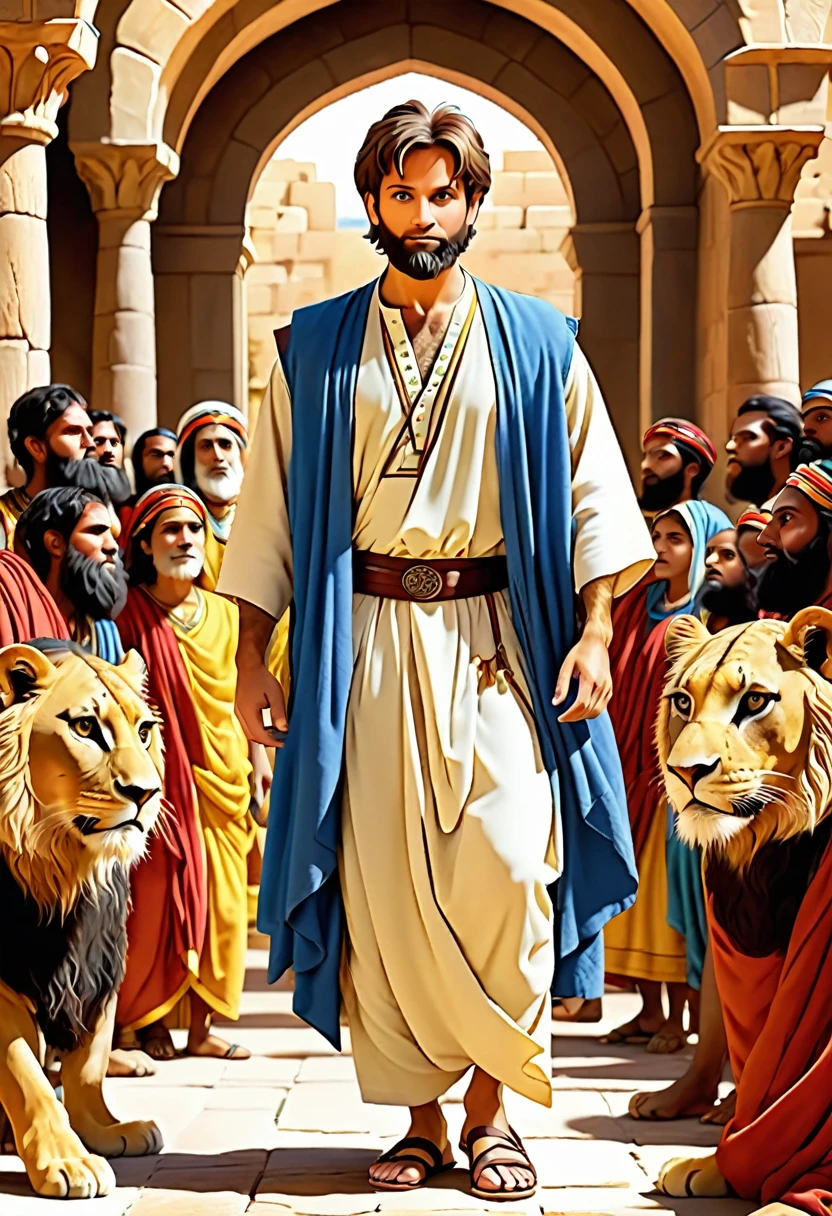 biblical story of daniel to color
