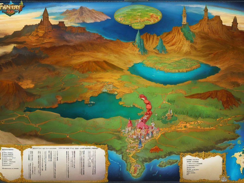 fantasy world map, mercator style