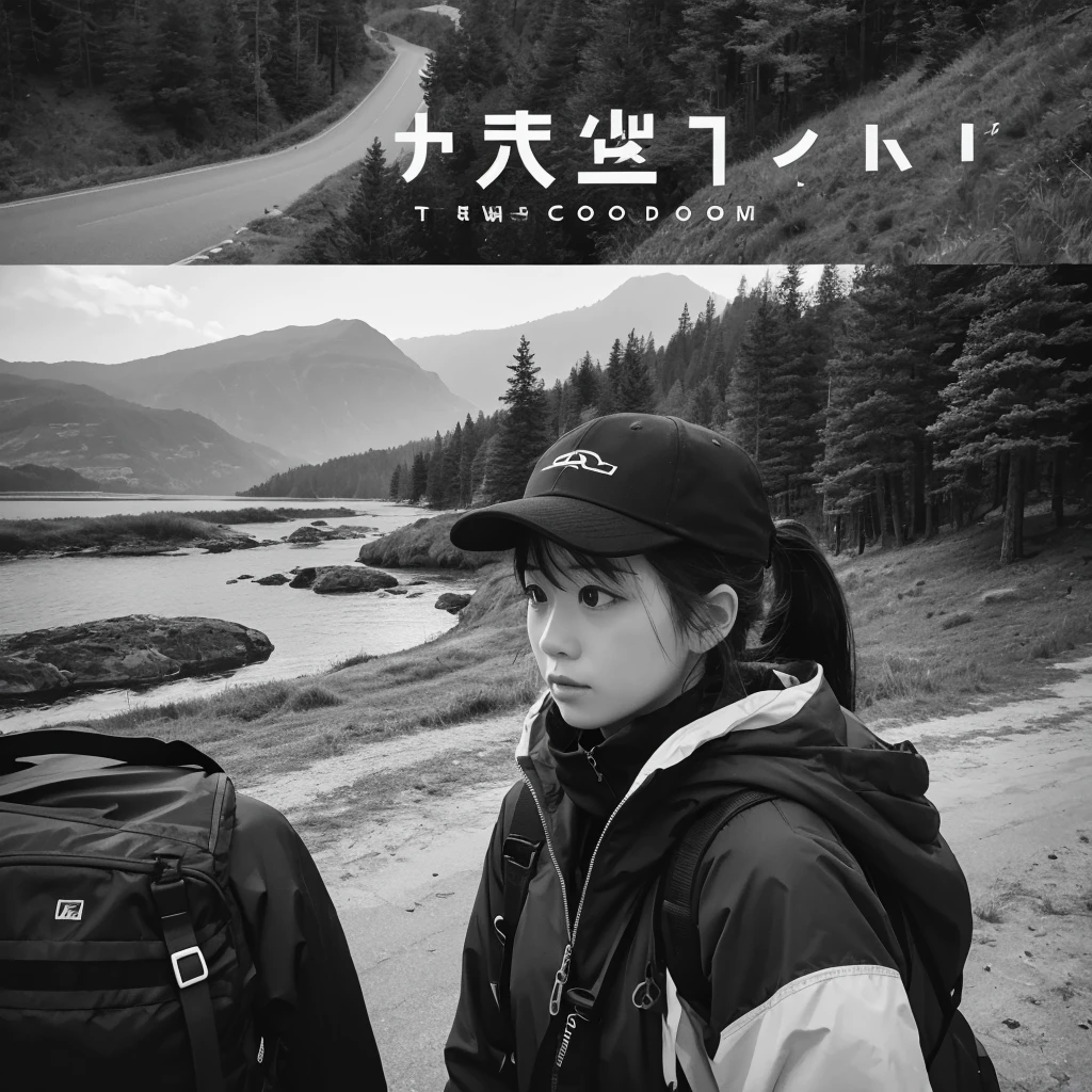 Create a logo for the outdoor brand TAKAGI。Color is monochrome。stylish。Icons and text are not one piece、Horizontal writing type。Cool atmosphere