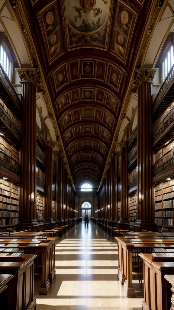 Somente os livros em uma Biblioteca para usar como fundo de um video