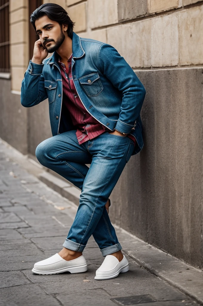 Esqueleto con chamarra y pantuflas 