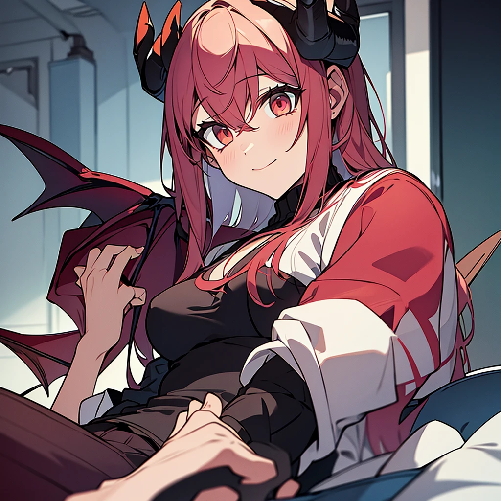 Demon  with a high school girl