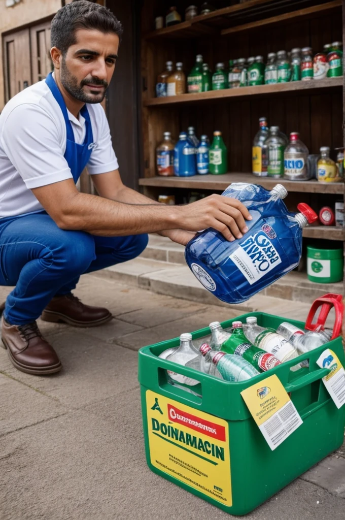 Una maquina expendedora que consiste en generar recompensas por donar una botella y asi contribiur al reciclaje