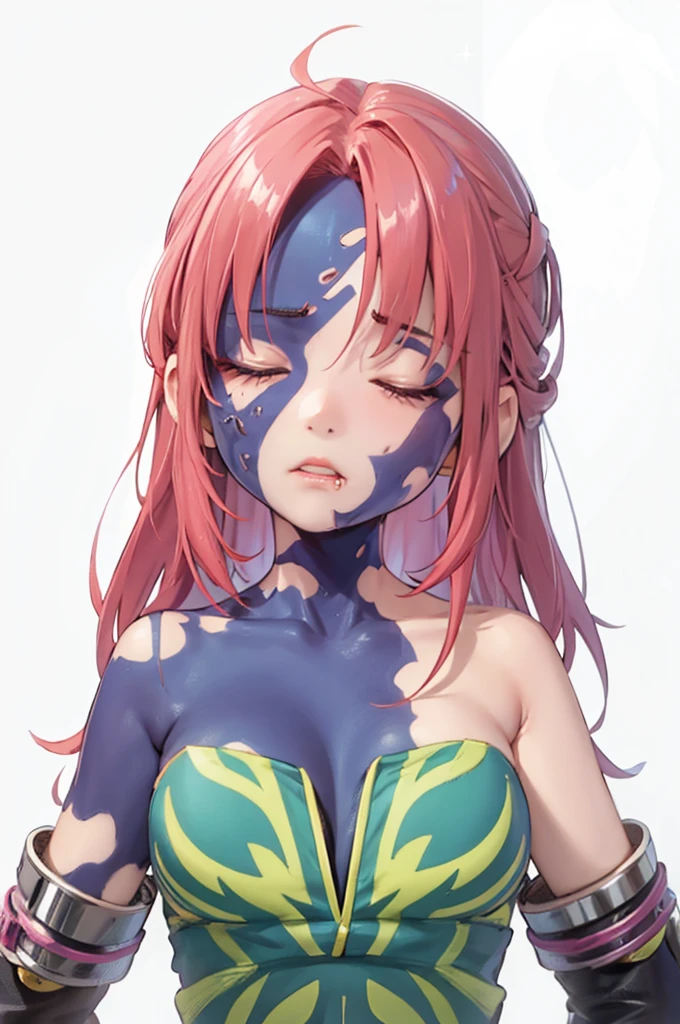 beautiful girl,(keloid:1.3),Cleavage,sleep,painful,String tie,4k,8k,highest quality