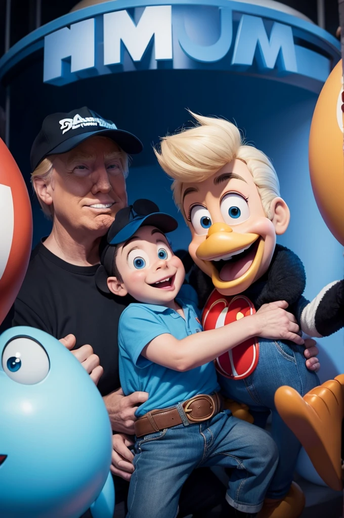 Disney Pixar, Donald Trump, like a family man 