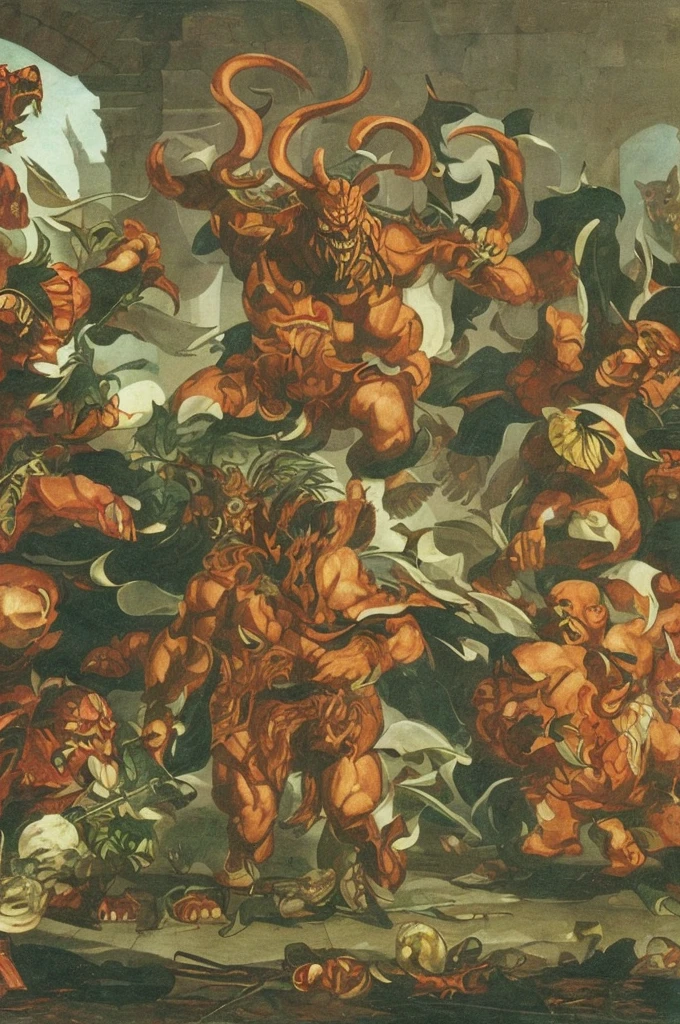 Gumanois Demon of Gluttony With legs and arms