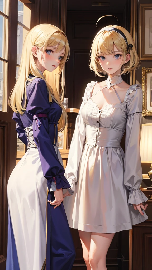 Fille silhouette parfaitte blonde