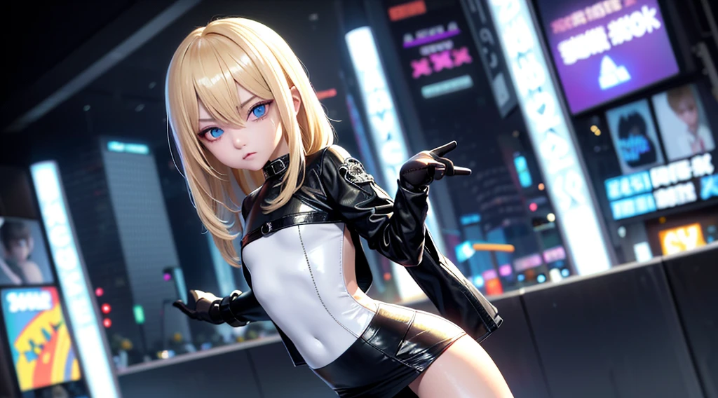 masterpiece,A high resolution,best qualtiy,hyper HD,super detailing,16k,anatomy correct,Beautiful young cyberpunk crossdresser feminine boy,cute face,long eyelasher,Hanging eye corners,White skin,((flat chested)),(Slim body),cyberpunk style,((very short skirt)),skimpy revealing feminine clothes, young blonde feminine boy, night city, little prostitute, crossdresser feminine boy, blonde sissy boy, embarrassed, looks you in the eye, childhood friend, Looks you in the eye, recognizes you, look embarrassed at you, sexually aroused, looks straight at you, wants to talk to you, love you