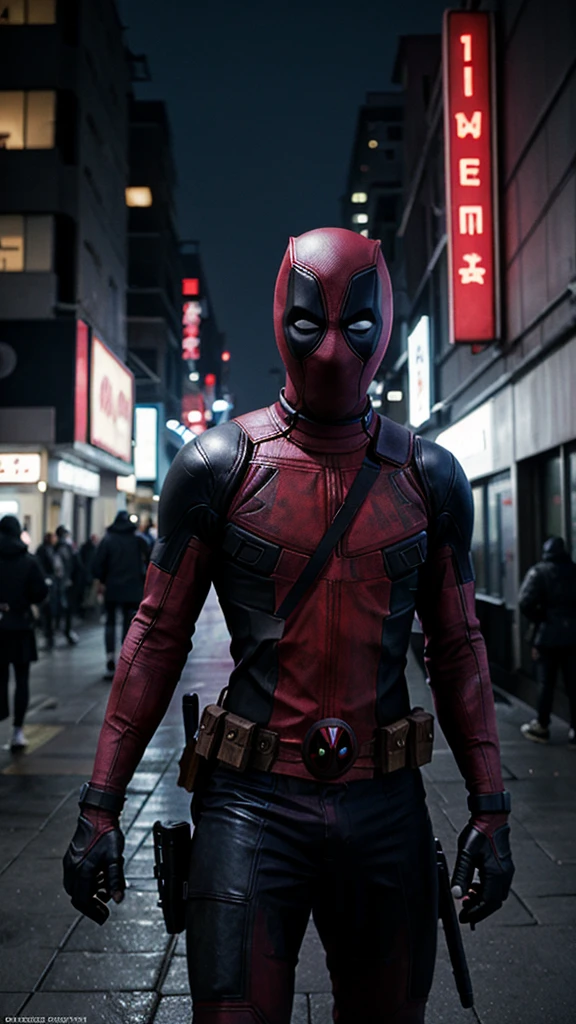 Deadpool ninja no ujiverso cyberpunk