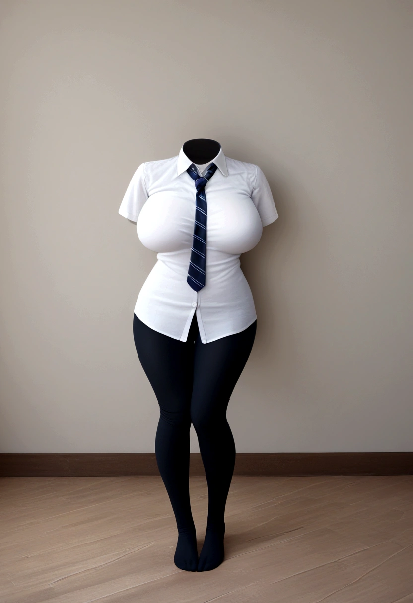 school blouse, plaid skirt, stripe tie on neck, black leggings, cute big breasts, (invisible, no human, headless, handless:1.5), (8k, RAW photo, best quality, masterpiece:1.2), (realistic, photo-realistic:1.37), photon mapping, radiosity, ((Hasselblad photography)), physically-based rendering
