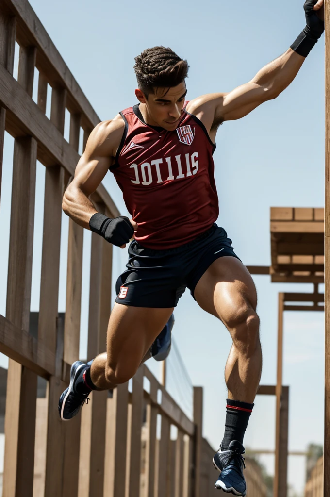 Man, 20 years, athletic, in costume