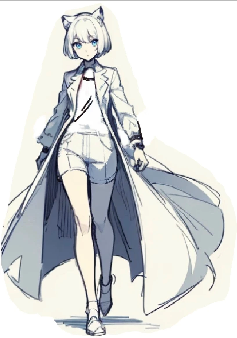White simple dress