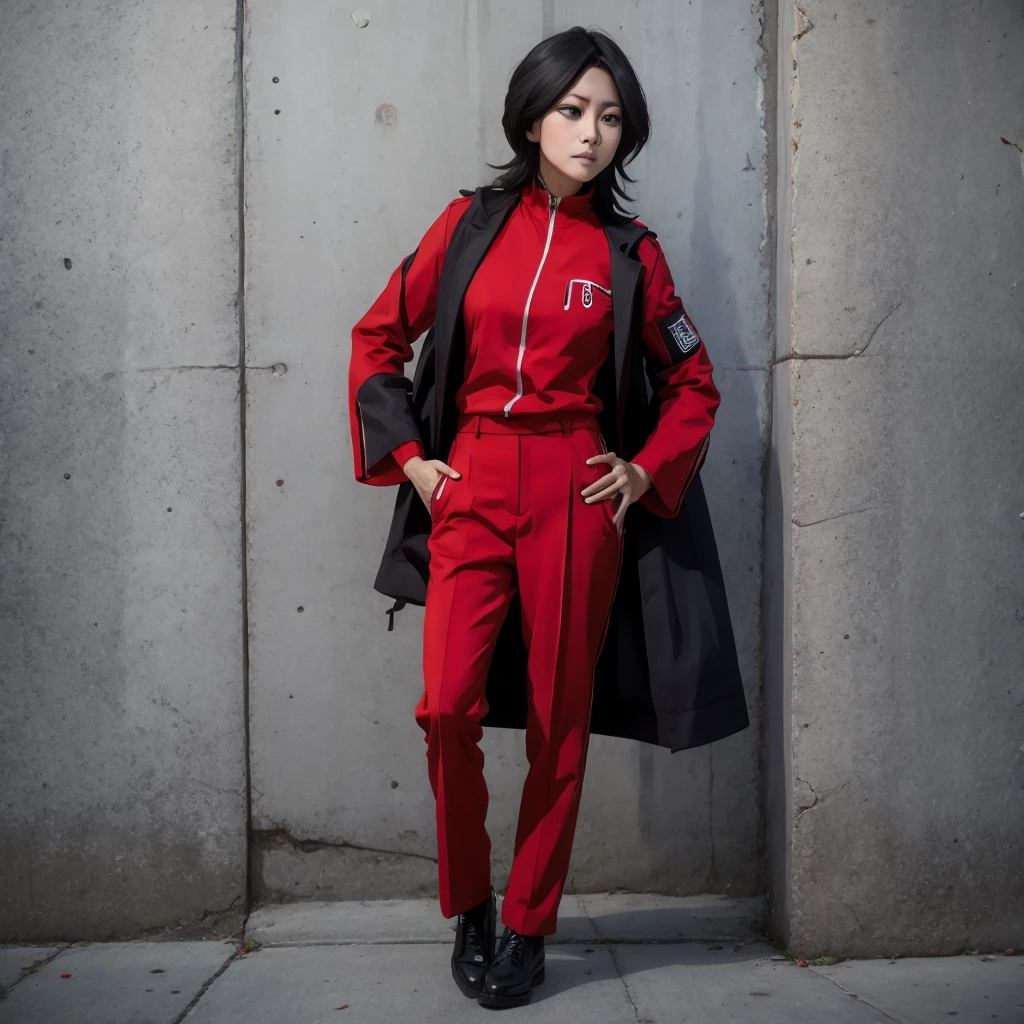 red outfit