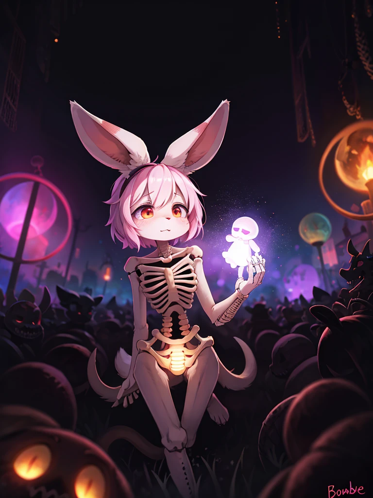Hallucination, daydream , nightmare , bokeh , Hell's Soubee , Rabbit skeleton