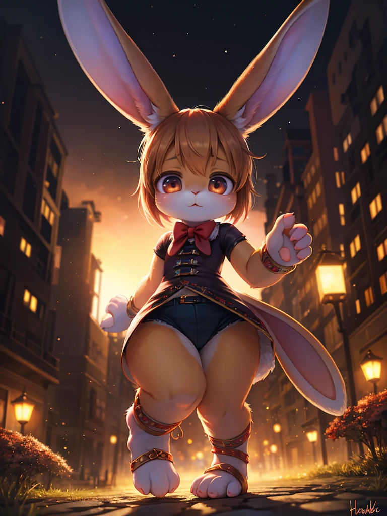 Hallucination, daydream , nightmare , bokeh , Hell's Soubee , (Realistic rabbit ankle joints:1.3)