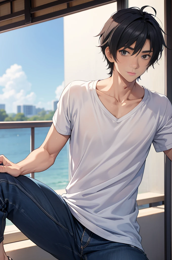 cool,,,,Refreshing athletic guy,,,charm,Action,Vibrancy,Japanese High School Student,Celebrity style,clavicle,thin limbs,,Male Focus,main character,,Buddy,,Gentle Breeze,Dust,Natural light,Big white t-shirt,,,,After club activities,,anime,He was handsome.,It was cool,,,Becoming young,Become cute,boy, actor style,