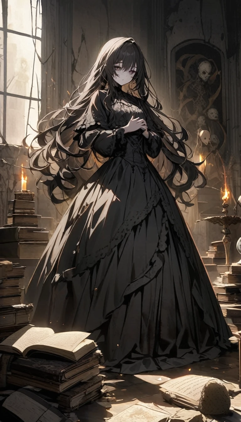 Berikut adalah prompt untuk membuat gambar boneka seram yang sedang mengeluarkan ilmu sihir:
"A terrifying doll with cracked porcelain skin and hollow, dark eyes, dressed in an old, tattered Victorian gown. She stands in the center of a dark, eerie room with flickering candlelight casting ominous shadows. Her hands are raised, and she is surrounded by a swirling, ethereal mist of dark magic, glowing with an eerie, otherworldly light. Arcane symbols float in the air around her, and the floor is marked with an intricate pentagram. Her expression is one of malevolent glee, and the atmosphere is thick with an unsettling, supernatural energy. The walls of the room are lined with ancient, dusty books and mysterious artifacts, adding to the chilling, mystical ambiance."