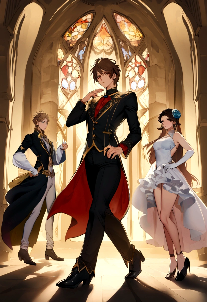 chico alto y bronceado, curly brown hair, Brown eyes, slim physique, traje de cuerpo ?????, posando, abdominales, caliente, gran traseroSi Briar Beauty de Ever After High fuera un hombre, He would probably be a prince with a charming personality and unique style.. It would maintain the elegance and sophistication of Briar, pero con un toque masculino y aventurero. I would be brave, charismatic and would be full of positive energy. Besides, He would have a great sense of humor and would be very sociable., siempre rodeado de amigos. Imagine him as a modern and fun prince who captivates everyone with his charisma and unique style!! 

