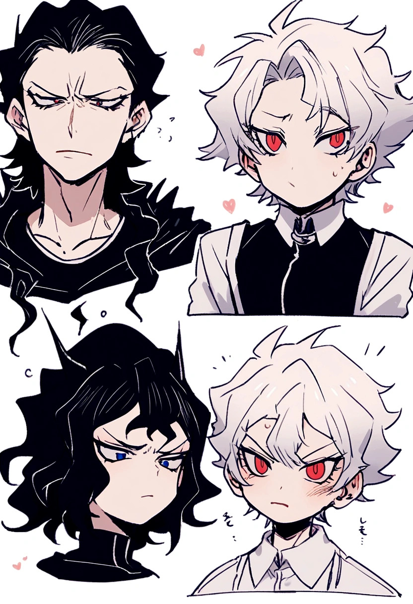 Akira Fudo, Devilman Crybaby, Male, with black clothes