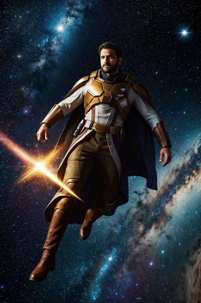 Crea un hombre perdido en la galaxia 