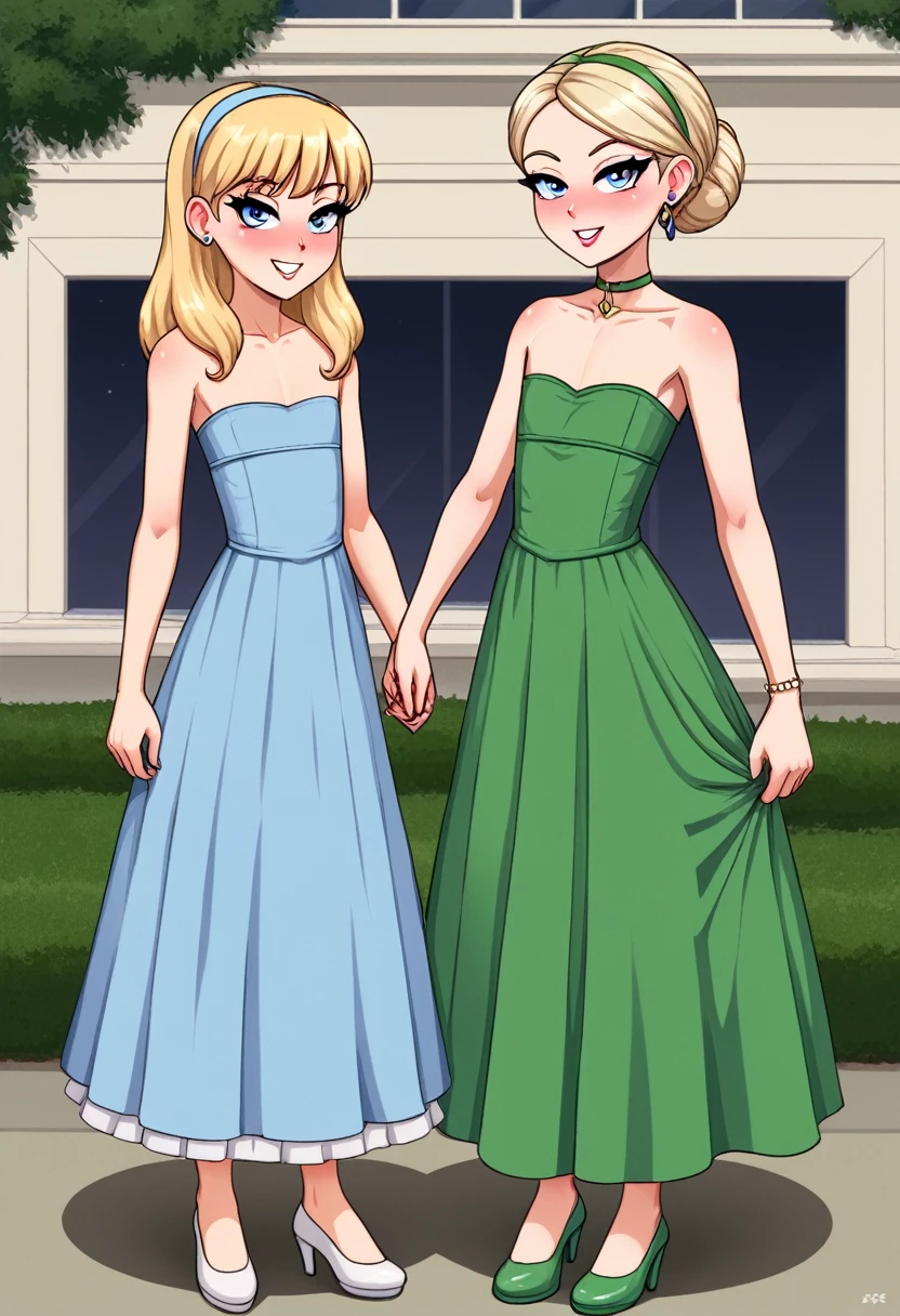 4 year old blonde posh 2 girls dressed like sluts, flat chested,dresses horny