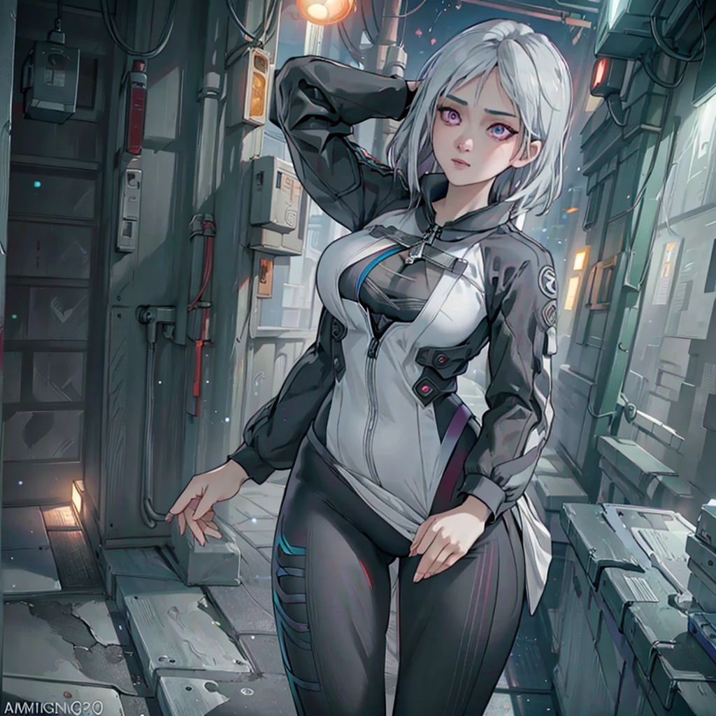 a mature woman with long gray white hair, naked body, bright purple eyes, big breasts, perky thighs,, smooth body. Japan style, with katana
colorful, hdr, ray tracing, nvidia rtx, super-resolution, unreal 5, subsurface scattering, pbr texturing, post-processing, anisotropic filtering, depth of field, maximum clarity and sharpness, rule of thirds, 16k raw, (luminescent particles:1.4), extremely detailed cg, unity 8k wallpaper, 3d, cinematic lighting, lens flare, reflections, sharp focus, cyberpunk art, realistic, highly detailed CG illustration, an extremely delicate and beautiful, cinematic light, (photorealistic:1.5), (Dark background:1.5), dynamic angle, masterpiece, best quality, ultra-detailed, illustration, detailed light, dramatic_shadow, face shadow, extra detailed, best performance