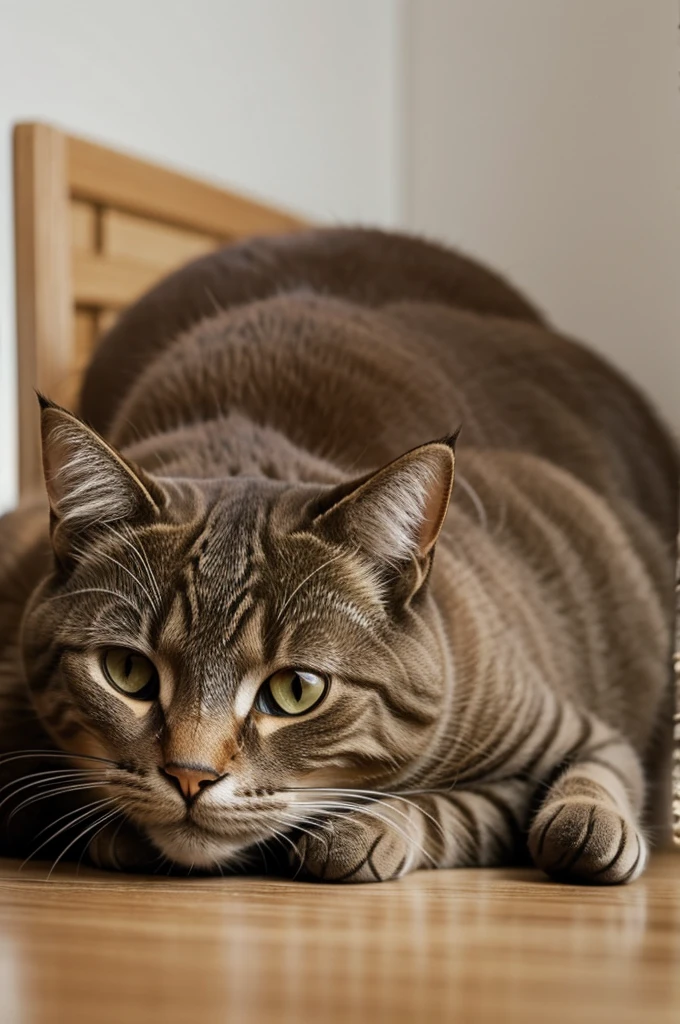Crea un gato muy triste