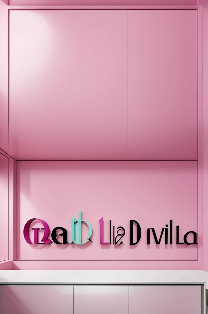 Haz un logo para una tienda de maquillaje que tenga el color lila y rosado pastel y que tenga las letras D y B