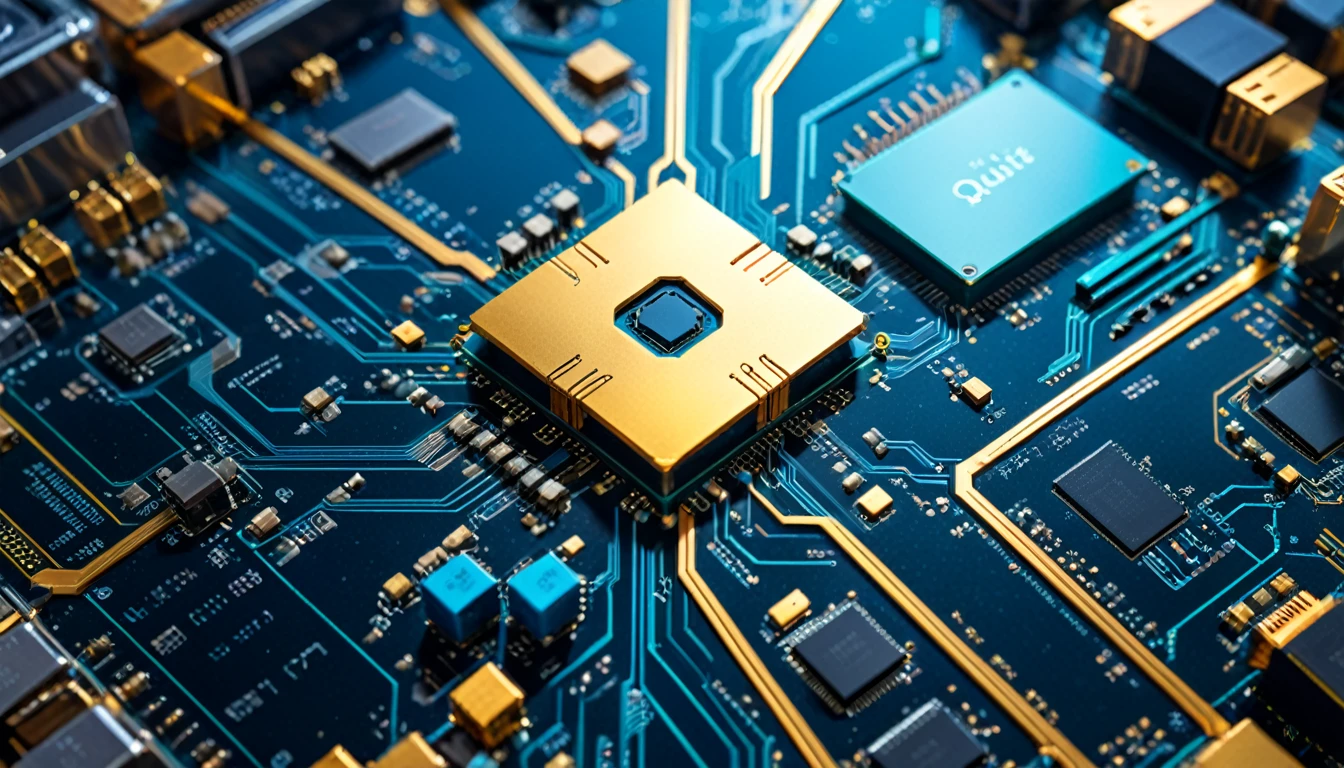 Take a journey into the quantum world, Conventional computers pale in comparison to the capabilities of quantum computers. Explain the amazing algorithms and calculations that take place inside qubits, or qubits., Miki Asai Macro Photography, close, Super detailed, Trending on Art Station, Sharp focus, Studio Photo, Intricate details, Very detailed, By Gregg Rutkowski
