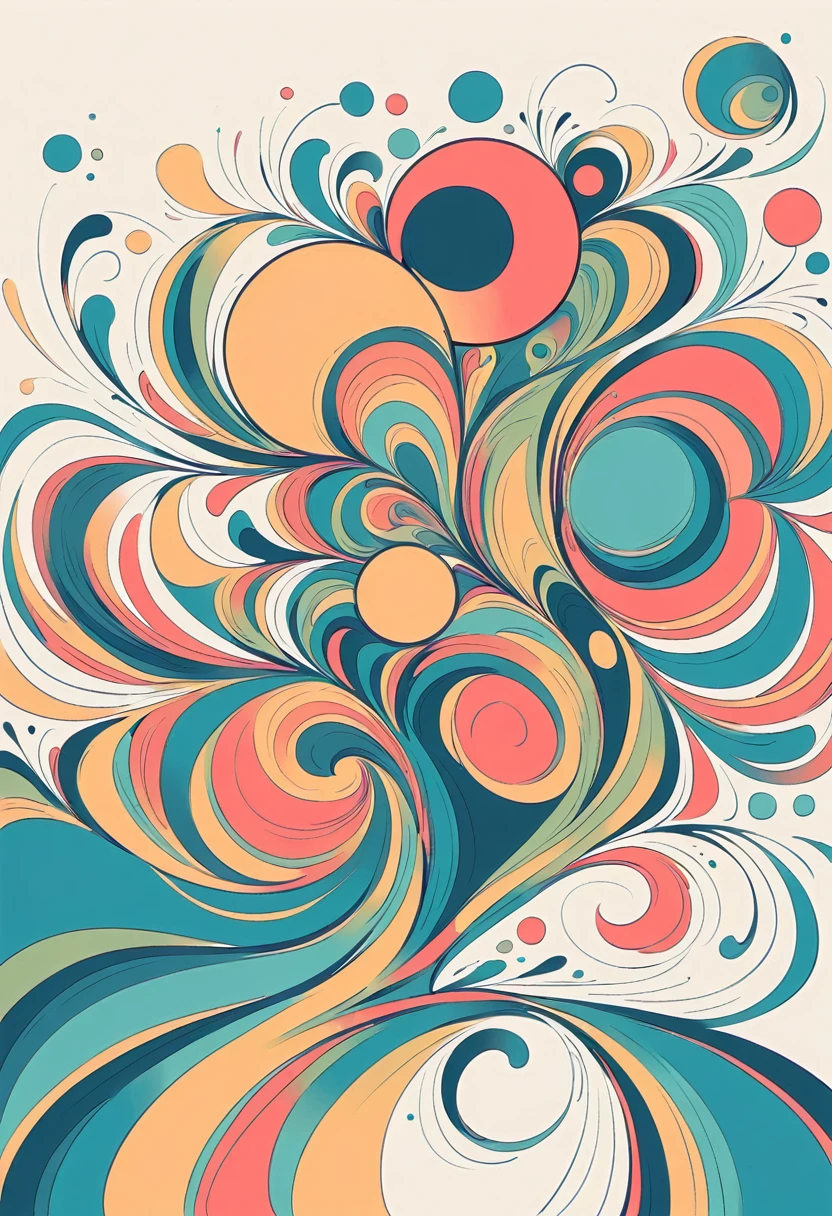 Momoko Sakura style, Simple Line Initialism,Abstract art,Urban Background, No people