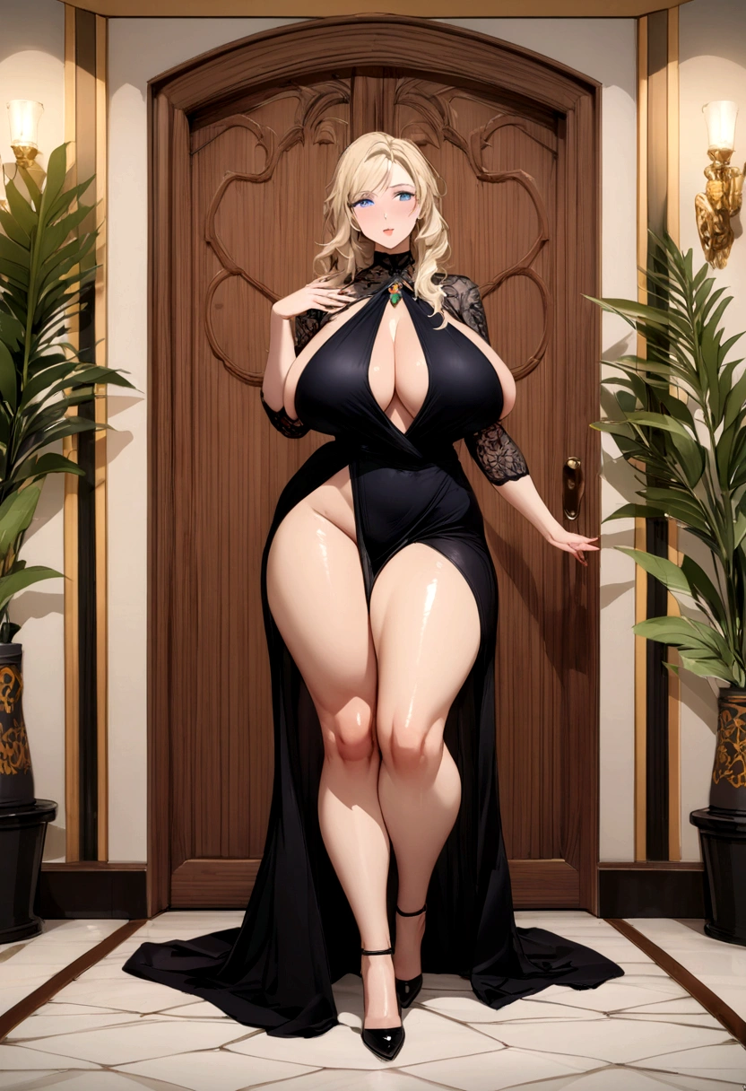 Kate winslet woman in a luxury house with a beautiful face, beautiful body and big body, full body, big body, sexy clothes top big booba