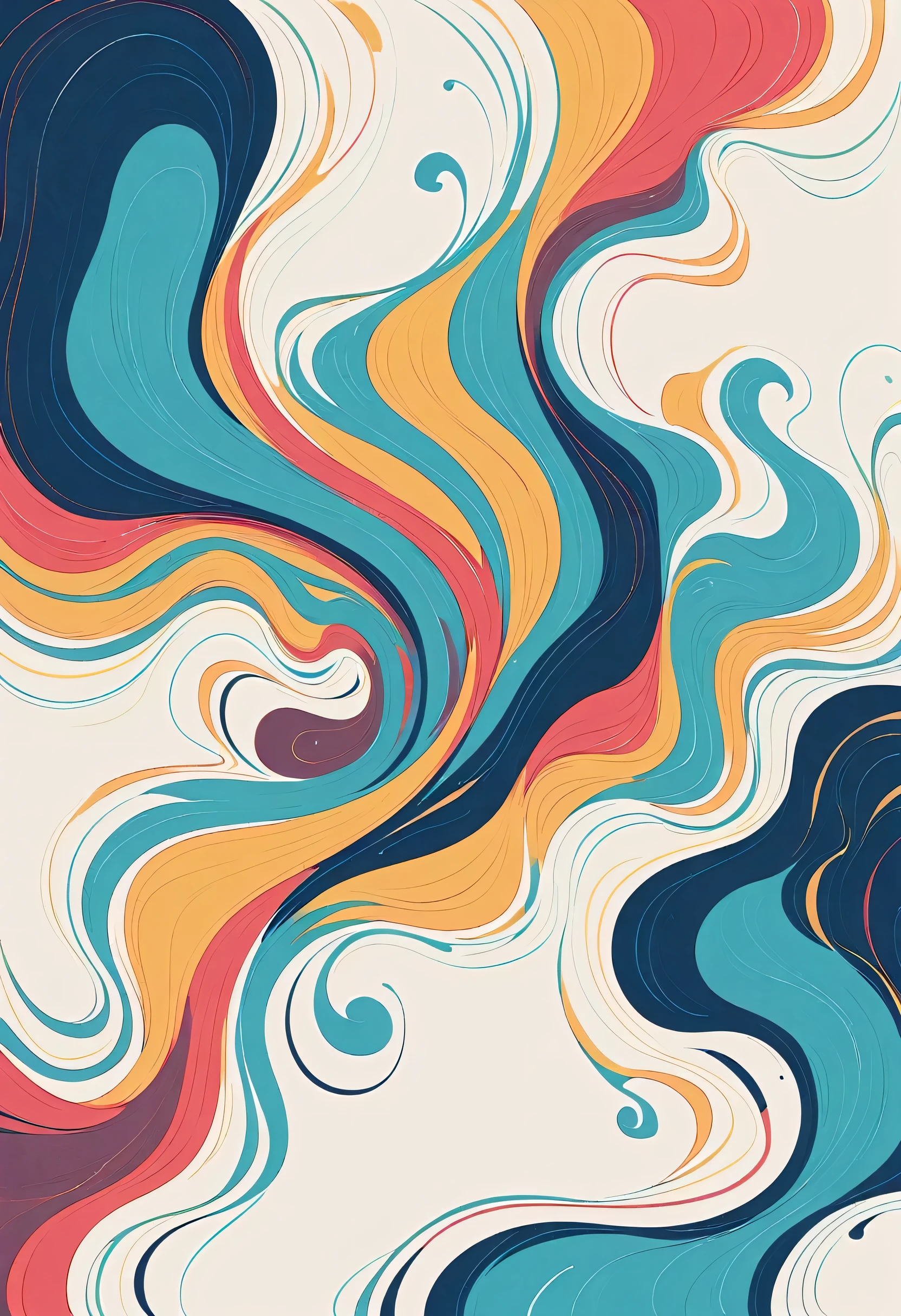 Momoko Sakura style, Simple Line Initialism,Abstract art,Urban Background, No people